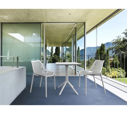 Стіл садовий розкладний Siesta Sky 60, білий