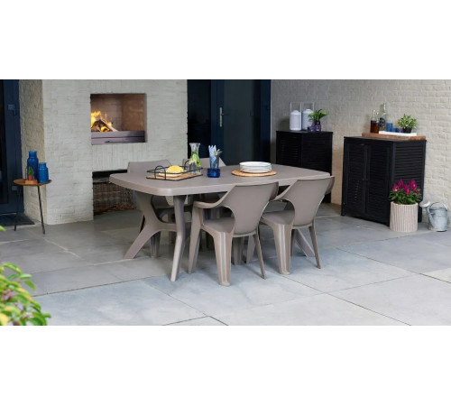 Стіл садовий Keter Baltimore 170 х 100 см, капучино