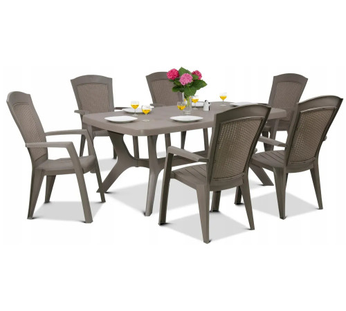 Стіл садовий Keter Baltimore 170 х 100 см, капучино