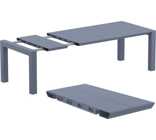 Стіл садовий розсувний Siesta Vegas 180-220, темно-сірий