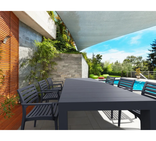 Стіл садовий розсувний Siesta Vegas 180-220, темно-сірий