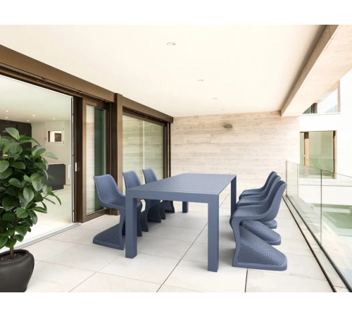 Стіл садовий розсувний Siesta Vegas 180-220, темно-сірий