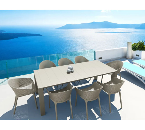 Стіл садовий розсувний Siesta Vegas 180-220, бежевий