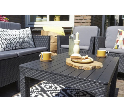 Стіл садовий Keter Lyon 120 x 73 см, графіт