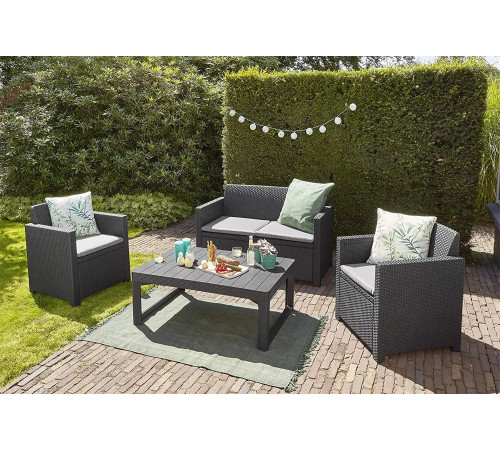 Стіл садовий Keter Lyon 120 x 73 см, графіт