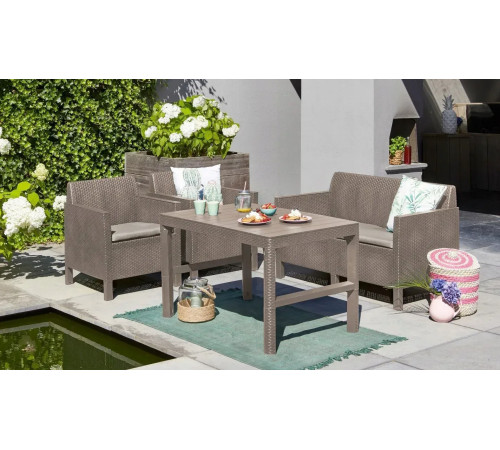 Стіл садовий розкладний Keter Lyon 116 х 71 см, капучино