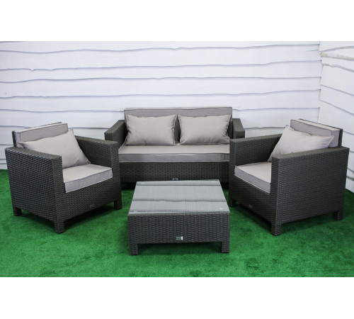 Стіл садовий Greengard Класик Ст-4.80.80, сіро-коричневий