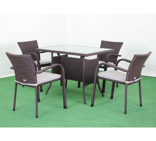 Стіл садовий Greengard Комфорт 100 Ст-1.100.75-2, коричневий