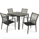 Комплект садових меблів Di Volio Carineo 5 предметів, сірий