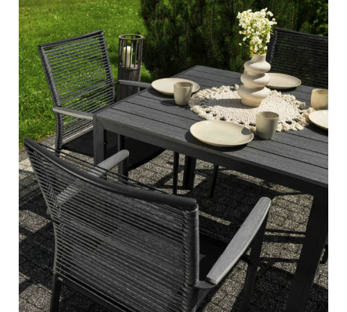 Комплект садових меблів Di Volio Carineo 5 предметів, сірий