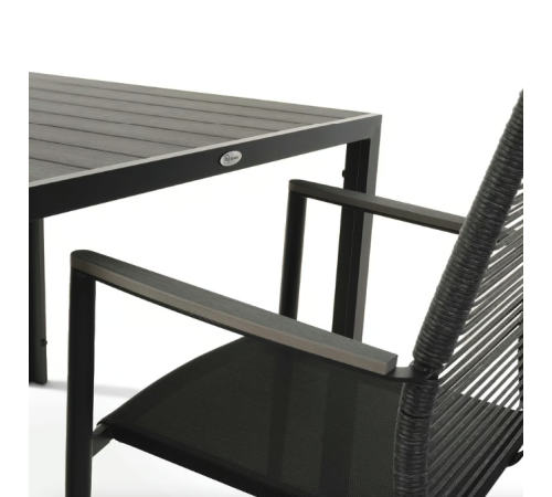 Комплект садових меблів Di Volio Carineo 5 предметів, сірий