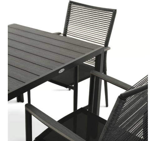 Комплект садових меблів Di Volio Carineo 5 предметів, сірий