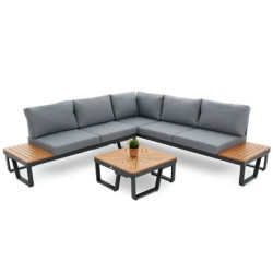 Комплект садових меблів Di Volio Veledo 5-місний, графітовий