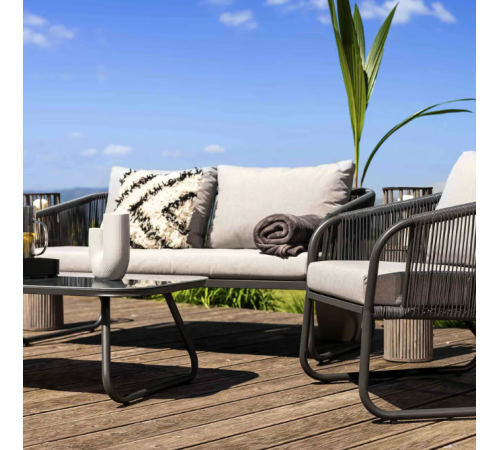 Комплект садових меблів Di Volio Paso сірий