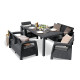 Комплект меблів Keter Fiesta 6-місний з подушками, графіт