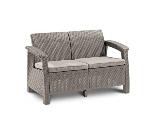 Комплект меблів Keter Fiesta 6-місний з подушками, капучино