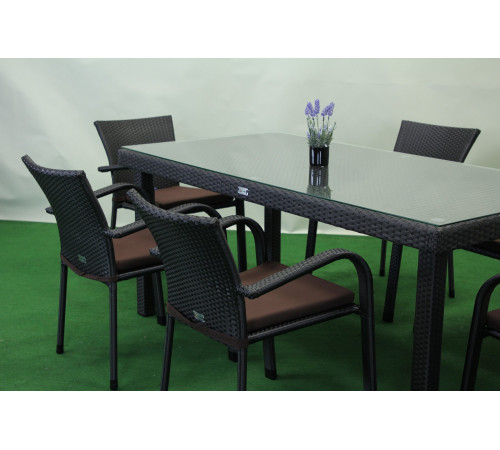 Комплект садових меблів Greengard Вермонт 180, коричневий