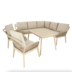 Комплект садових меблів Di Volio Albenga 7-місний, бежевий