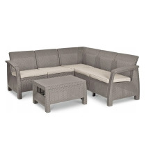 Комплект меблів Keter Corfu Relax 5-місний з подушками, капучино