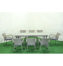 Комплект садових меблів Greengard Вермонт 220, сіро-бежевий