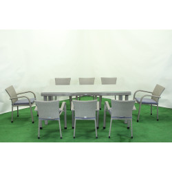 Комплект садових меблів Greengard Вермонт 220 Рт-20220-2, сіро-бежевий