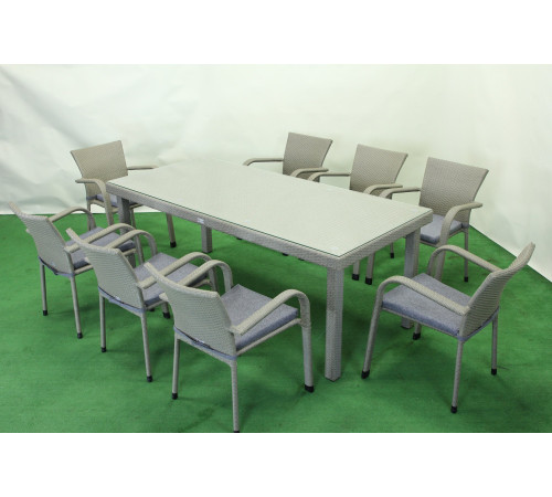 Комплект садових меблів Greengard Вермонт 200, сіро-бежевий