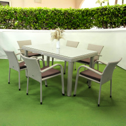 Комплект садових меблів Greengard Вермонт 160 Рт-20160-2, бежевий