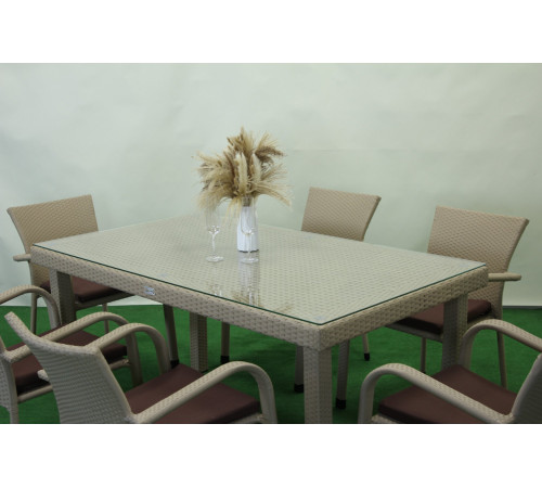 Комплект садових меблів Greengard Вермонт 160, бежевий