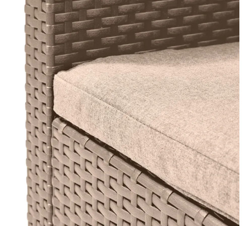 Комплект меблів Keter Elodie 5-місний з подушками, капучино