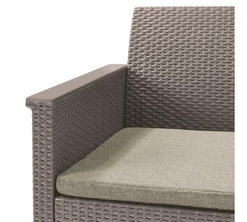 Комплект меблів Keter Elodie 2-місний з подушками, капучино