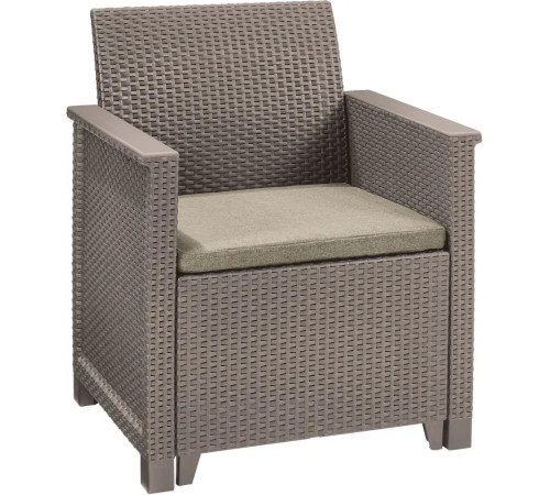 Комплект меблів Keter Elodie 2-місний з подушками, капучино