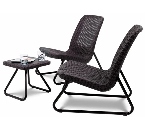 Комплект меблів Keter Rio 2-місний, коричневий