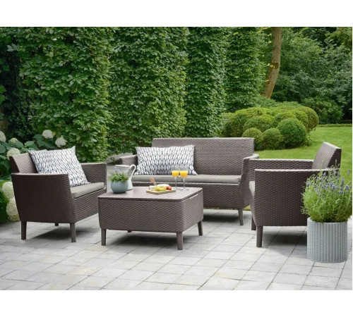 Комплект меблів Keter Salemo 4-місний, капучино