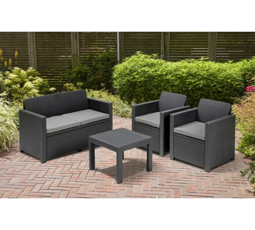 Комплект меблів Keter Alabama 4-місний, графіт