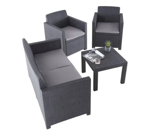 Комплект меблів Keter Alabama 4-місний, графіт