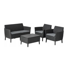 Комплект меблів Keter Salemo, графіт