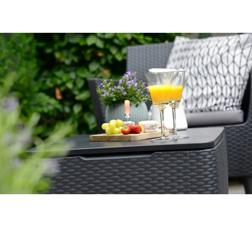 Комплект меблів Keter Salemo, графіт