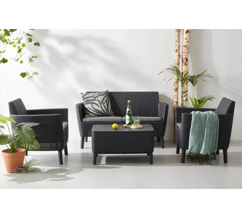 Комплект меблів Keter Salemo, графіт