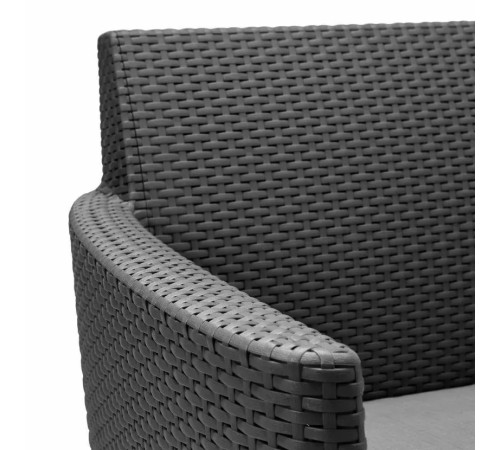 Комплект крісел садових Keter Salemo WS DUO, графіт