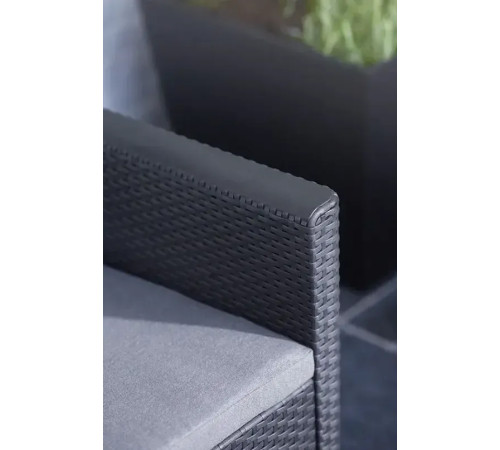 Диван садовий Keter Claire 3-місний, графіт