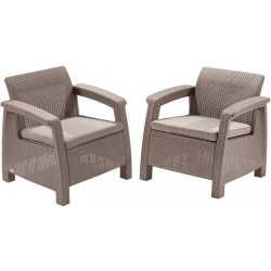 Комплект крісел Keter Corfu II Duo, бежевий