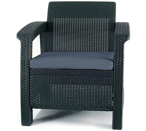 Комплект крісел Keter Corfu II Duo, графіт