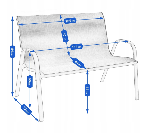 Комплект садових меблів Jumi FIESTA сірий