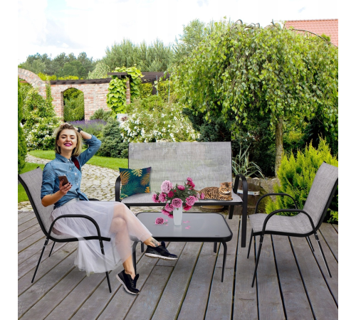 Комплект садових меблів Jumi FIESTA сірий