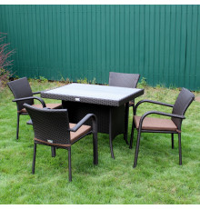 Комплект садових меблів Greengard Композит 100, коричневий