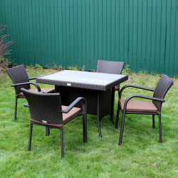 Комплект садових меблів Greengard Композит 100, коричневий