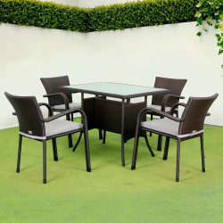 Комплект садових меблів Greengard Комфорт 120 Рт-20120, коричневий