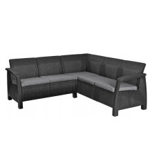 Диван садовий Keter Corfu Relax 5-місний, графіт