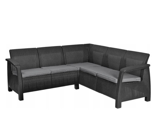 Диван садовий Keter Corfu Relax 5-місний, графіт