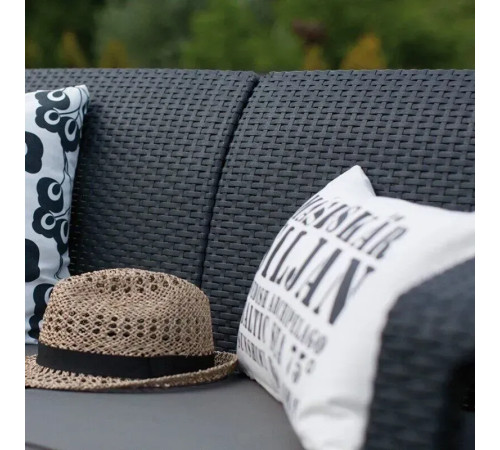 Комплект меблів Keter Corfu Rest 6-місний, графіт